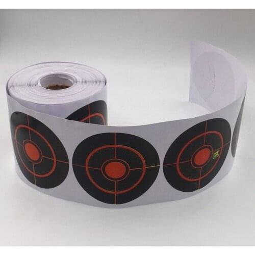 250pcs/Roll Splatter Target Shooting Stickers Easy installation For shooting Indoors/Outdoor Archery 7.5cm Practice New