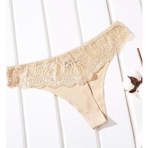 Underwear Women New T-Back Thong Panties Women Sexy Lingerie Lace Panties Sex Thongs Women Hot Erotic Underwear Panties G-String