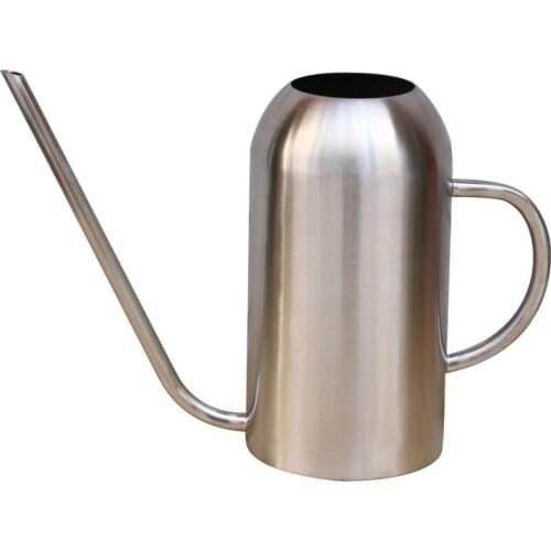 2019 New High Quality 304 Stainless Steel Watering Pot Gardening 1.5L Extended Nozzle Watering Can Dropshipping