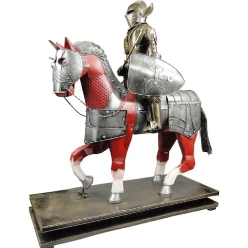 The new medieval knight armor shield Decoration Iron model handicrafts shop opening gifts