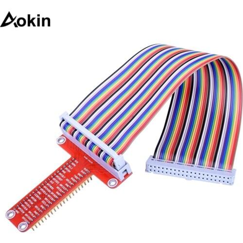 RPi GPIO Breakout Expansion Board + 40pin Flat Ribbon Cable for Raspberry Pi 3 2 Model B & B