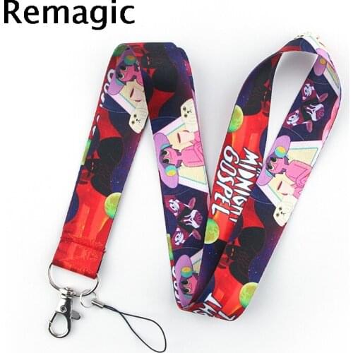 The Midnight Gospel Keychain Lanyards Id Badge Holder ID Card Pass Gym Mobile Phone Badge Holder Key Strap webbings ribbons