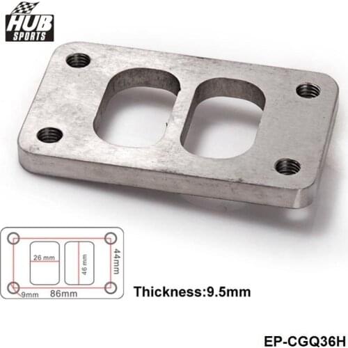 Racing T03 Turbo Inlet Flange (Divided Inlet) T304 SS 1/2in Thick HU-CGQ36H