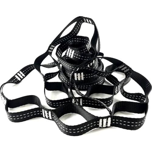 Hammock Straps Tree Swing Hanging Strap Ropes + 2pcs Carabiners for Outdoor Activities