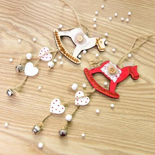 Christmas Decoration pendant Christmas tree wooden decoration kindergarten corridor wall Pentagram Pendant