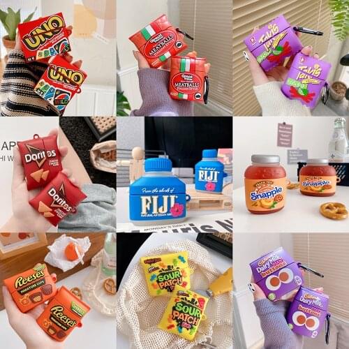 Silicone Cartoon Headphone/Earpods Cover 3D Earphone Case for Airpods 1 2 Pro Case for Apple Air Pods Pro 3 Case Keychain