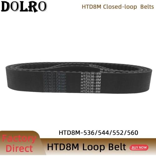 HTD 8M synchronous belt C=536/544/552/560 width 15/20/25/30/40/50mm Teeth 67 68 69 70 HTD8M Timing Belt 536-8M 544-8M 552-8M