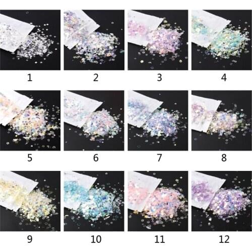 Mixed PET Glitter Sequins Crystal Epoxy Resin Mold Filling Filler DIY Nail Art Stickers Decor