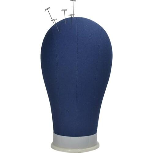Training Mannequin Head Canvas Block Head Display Styling Mannequin Manikin Head Wig Stand Free Holder
