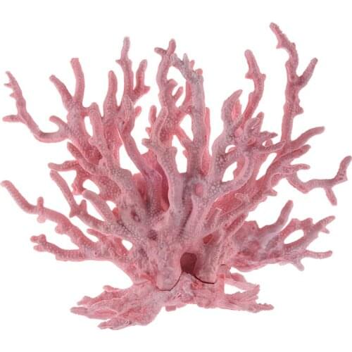 Pink Coral Shaped Decoration Ornament for Aquarium Fish Tank