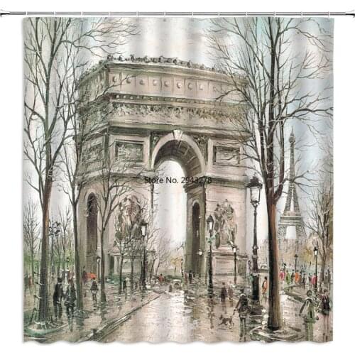 Waterproof Shower Curtain painting landscape Bathroom Polyester Fabric 3D Printing Curtains for Bathroom Shower Bath Screen