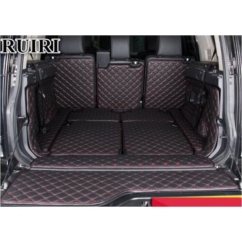 High quality mats! Full set car trunk mats for Land Rover Discovery 4 2016-2010 7 seats durable boot carpets cargo liner mats