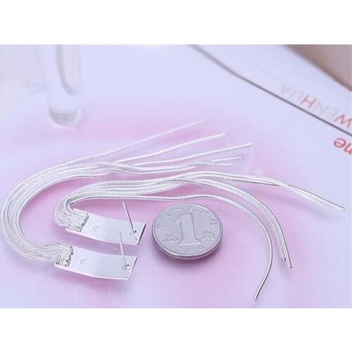 925 Jewelry Silver Color Wholesale Free Shipping Earrings For Women Wicker Earrings/aefaivma Aeeaivla LQ-E095