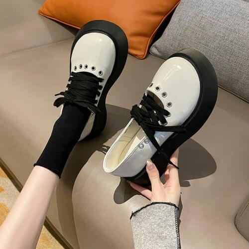 Platform Goth Retro Lolita Shoes Womens Summer 2021 New High Heels 5cm Strap Lace Up College Soft Girl Sweet Cool Lolitas Shoes