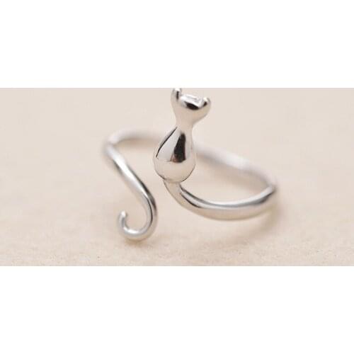 Bohemian Creative Irregular Moon Cat Rings For Women Vintage Knuckle Finger Ring Trend Geometric Jewelry