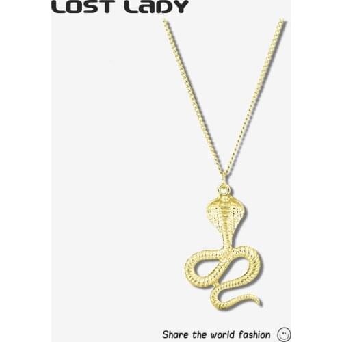 Lost Lady New Fashion Multicolor Star Statement Necklace For Women Alloy Pendant Necklace Wholesale Accories Party Wedding Gifts