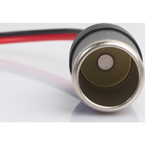 1m 18AWG 12V 24V Car Lighter Female Socket Cable Cord Connector