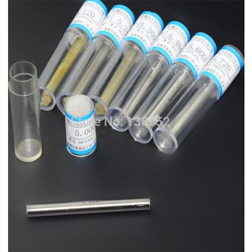 1mm,2mm,3mm,4mm,5mm,6mm,7mm,8mm,9mm,10mm Range 10Pcs Precision Pin Gauge Smooth Plug Gauge Hole Gauge hole measure tool