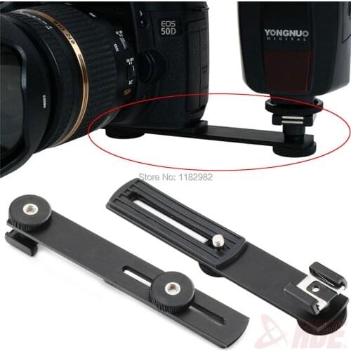 2PCS Free Shipping Photo Studio Flash Camera Bracket Hot Shoe Arm Mount Tripod Stand Holder for Digital Video DV