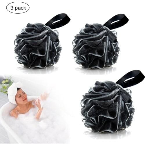 3Pcs Bath Ball Bathroom Bath Flowers Rubbing Towel Shower Bath Flowers/Bath Brush Bathroom Accessories