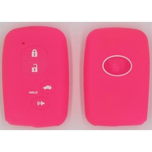 3PC Silicone Car Styling Key Case Cover Skin Holder Protector for Toyota Corolla Auris Avensis Verso Yaris Aygo 2015 2016 Camry