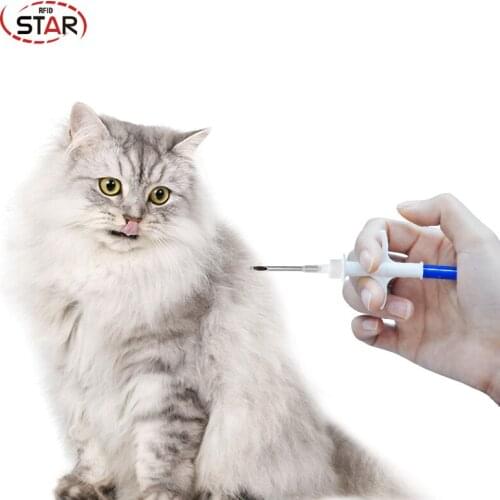 （30pcs/lot) 125khz FDX-A Animal Microchip Syringe Rfid Syringe 2.12*12mm ISO chip Pet Microchip Polypropylene Material rfid