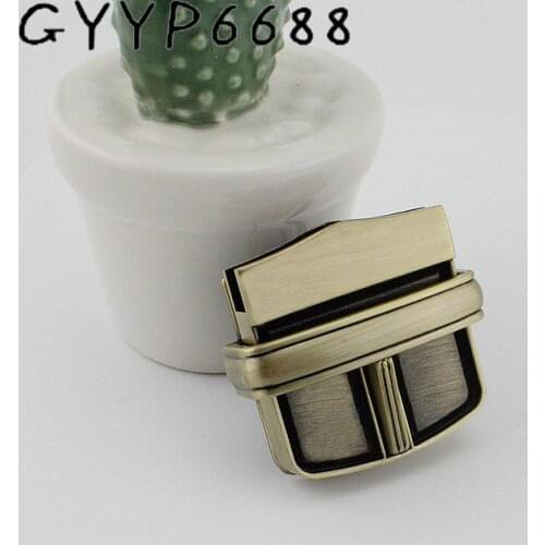 5sets 38*35 high quality metal pressed lock briefcase for genuine leather bag making Plug lock hardware accessories