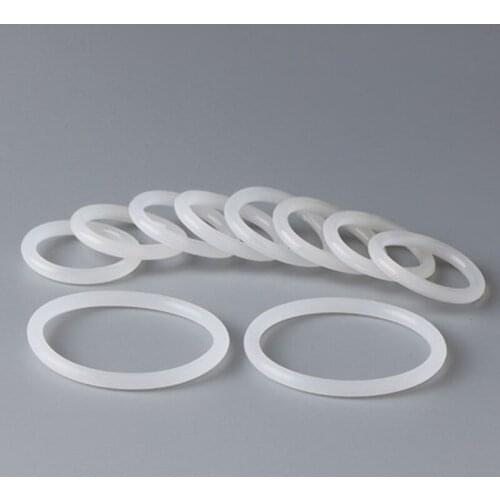 5PCS Silicone O Ring Seal Sealing Washer 10-24mm OD 3.0mm Thick White