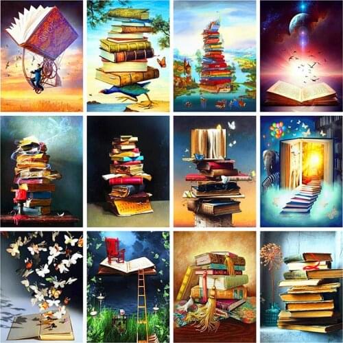 HUACAN Diamond Painting Full Square New Arrival Book Pictures Of Rhinestones 5D DIY Diamond Embroidery Cartoon Mosaic Wall Art