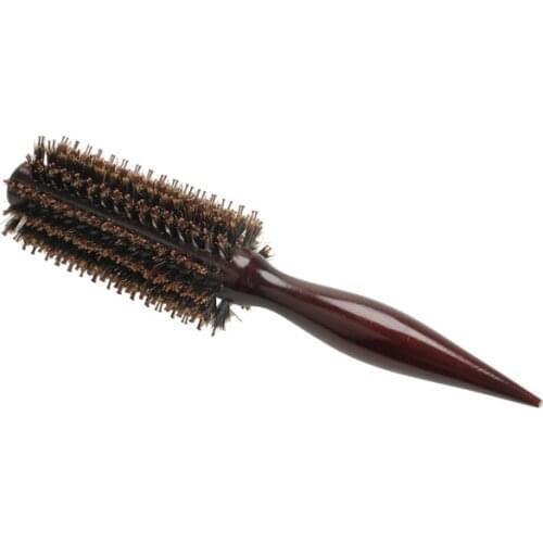 Anti-static Hairdressing Combs Wood Handle Bristle Anti-static Hairdressing Hair Brushes Girls Ponytail Combs