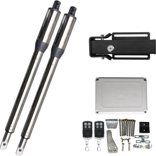 300KG Automatic Swing Gate Opener Drive with Remote Control Electric Lock Warning Light Swing Door Operator Motor Access Control