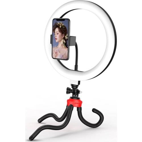 B-30 10-inch Octopus Bracket Fill Light Set LED Selfie Ring Light With Stand Studio Photography Ring Light