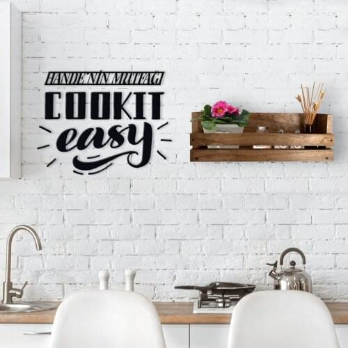 BK Home Decorative Natural Wood Rack and İsme Custom Kitchen Wall Süsü-4