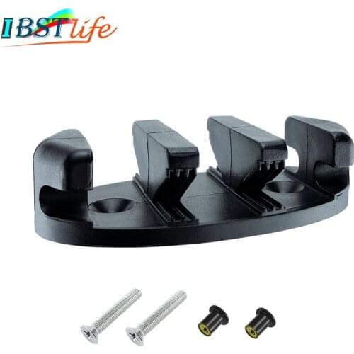 Black Nylon Plastic Marine Zig Zag Anchor Trolley Cleat Rope Device Kayaks Canoes Boats Decks Replacement Rowing Accessories