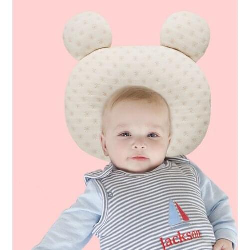 0-1 Year Old Baby Shaping Pillow Newborn Baby Anti-biased Head Correction Head Type Latex Pillow Sweat-absorbent Latex Pillow