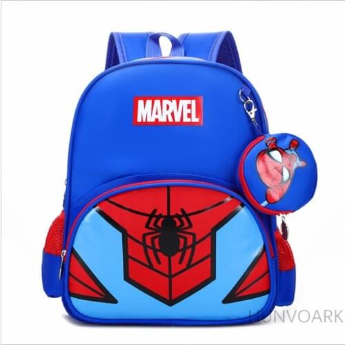 Disney Spiderman Childrens Backpack Kindergarten Boys&Girls Cartoon School Bag 1-3-5 years old Baby shoulder Mochila Escolar