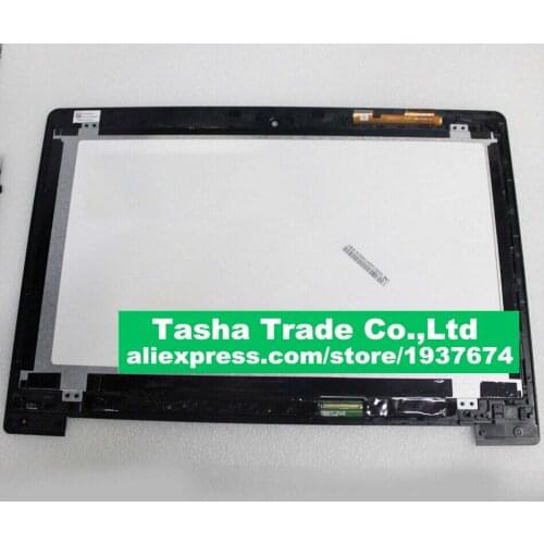 For Asus VivoBook S400 S400CA LCD Assembly Touch Screen Digitizer + LCD Assembly with FRAME BEZEL