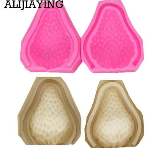 M1278 2Pcs/set Fruit Strawberry silicone sugar mold cake decorating tools Fondant chocolate dessert tool
