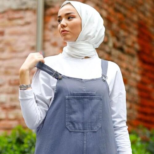 Pocket Gabardine Salopet Turkey Muslim Fashion Hijab Islam Clothing Dubai Istanbulstyles Istanbul 2021