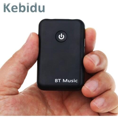 Kebidu Wireless Bluetooth V4.2 Transmitter Receiver 2 in 1 3.5mm Stereo Music Audio Adapter for TV Headphones Speaker
