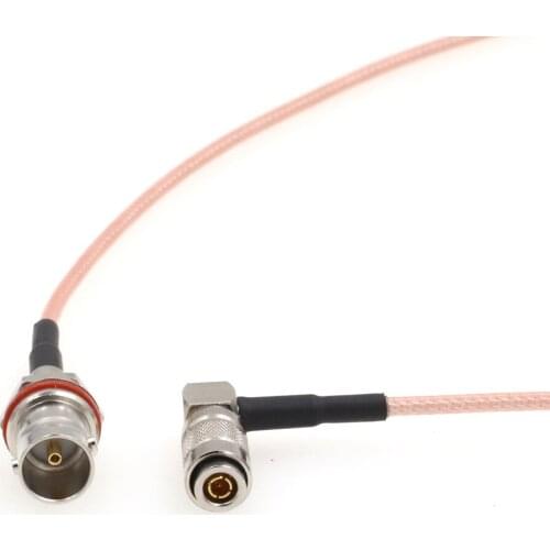 Right Angle DIN1.0/2.3 Male to BNC Female RG179 75ohm HD SDI Coaxial Cable for 4K Video Camera Monitor Recorders