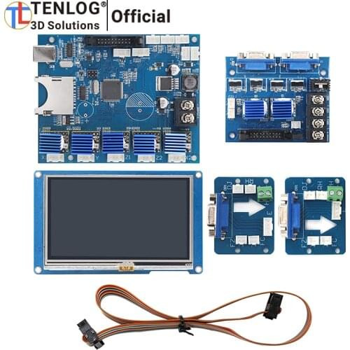 TENLOG Upgrade V1.1 3D Printer Mainboard Kit 4.3'' Touch Color Screen Silent Mainboards TMC2208 Drive Compatible