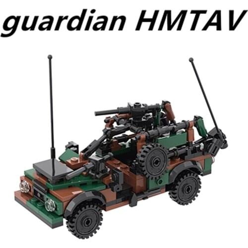 MOC Build Block Maker Military Series Guardian Tactical Assault Vehicle Assembly Model Childrens Toy DIY Building Bricks Gift