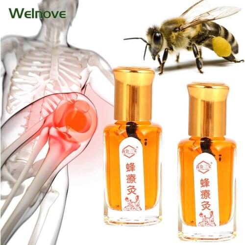 12ml Bee Venom Oil for Joints Pain Waist Foot Knee Ache Body Massage Relax Relief Backache Painkiller Oil Health Care Patches