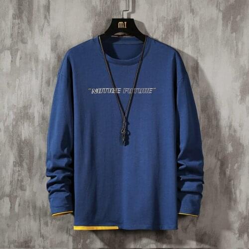 Long Sleeves Mens Tshirts 2021 New Spring Autumn Clothes ManS Classic T-shirt Top Tees High Quality