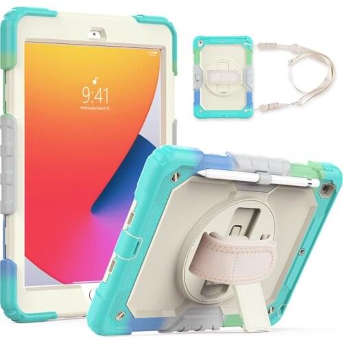 Rugged Silicone Shockproof Tablet Case For iPad 7th 8th Generation 10.2 2019 2020 Kickstand Cover For iPad Air 4 10.9 Pro11 2020