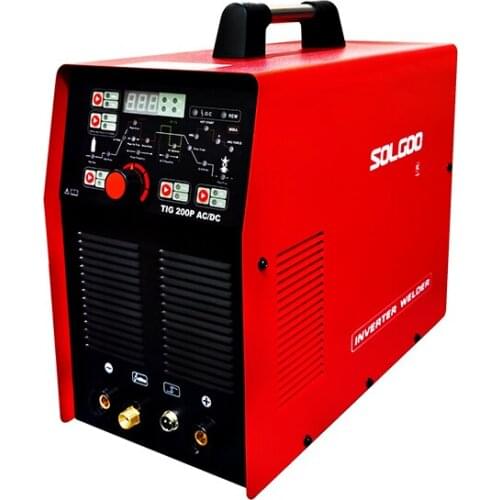 SOLGOO TIG200P AC/DC Inverter Digital Square Wave AC/DC Pulse 220V TIG Welding TIG Aluminum Alloy TIG/MMA Welding Machine