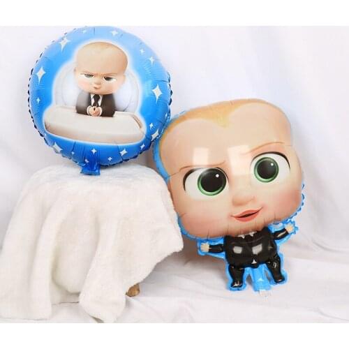 Cartoon baby balloon little boy aluminum foil balloon baby birthday party decoration balloon wholesale hydrogen balloon