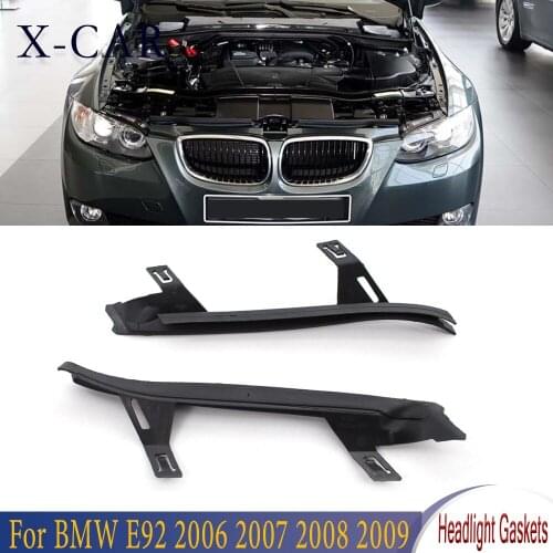 X-CAR Headlight Lens Shell Covers Car Auto Headlight Lens Gaskets Car Styling For BMW M3 2008 2009 2010 2011 2012 63117174518