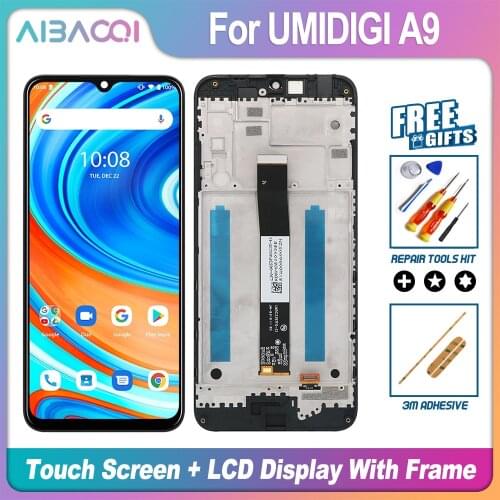 AiBaoQi Brand New 6.3 Inch Touch Screen+2340X1080 LCD Display+Frame For Umidigi A9 Android 10 Phone